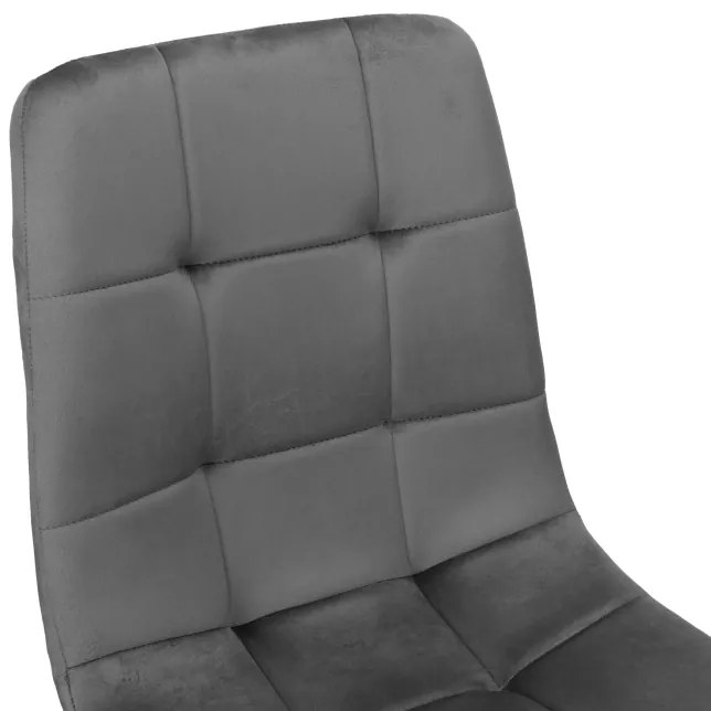 Jedálenská stolička MONTANA zamatová, grafitová