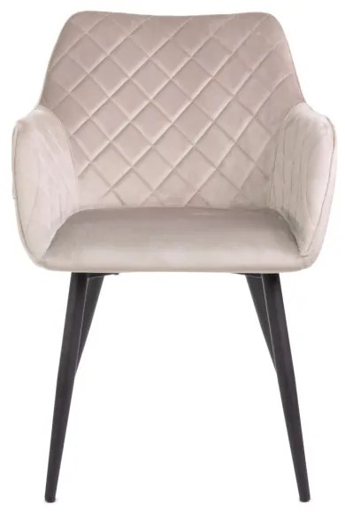Jedálenská stolička SHELTON zamatová béžová 860510