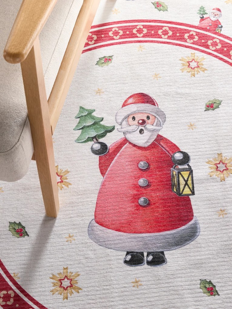 Villeroy & Boch Kusový koberec Toy's delight 106273 Cream, Red kruh, 160x160 (priemer) kruh, červená, obývacia izba