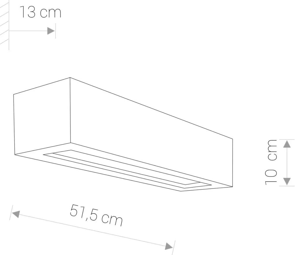 NOWODVORSKI Nástenné betónové osvetlenie SOLID, 2xE27, 60W, šedé