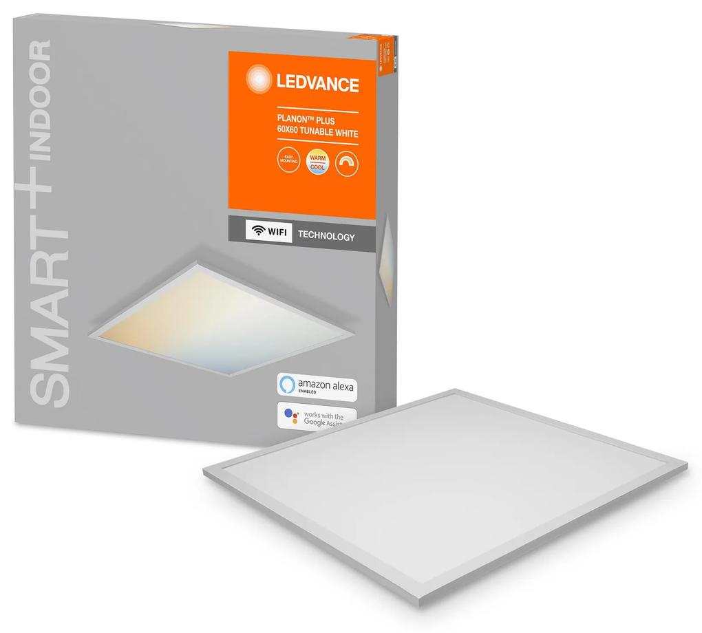 LEDVANCE Chytrý LED panel SMART WIFI PLANON PLUS, 36W, teplá biela-studená biela, 60x60cm