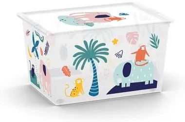 Biely plastový detský úložný box 55x39x31 cm C Box Style – KIS