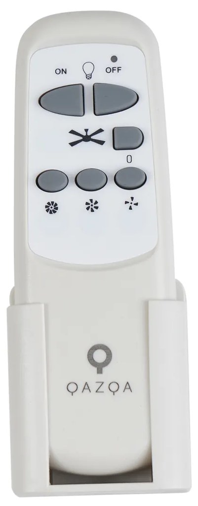 Stropný ventilátor čierny 132 cm vrátane LED s diaľkovým ovládaním - Cool Anello