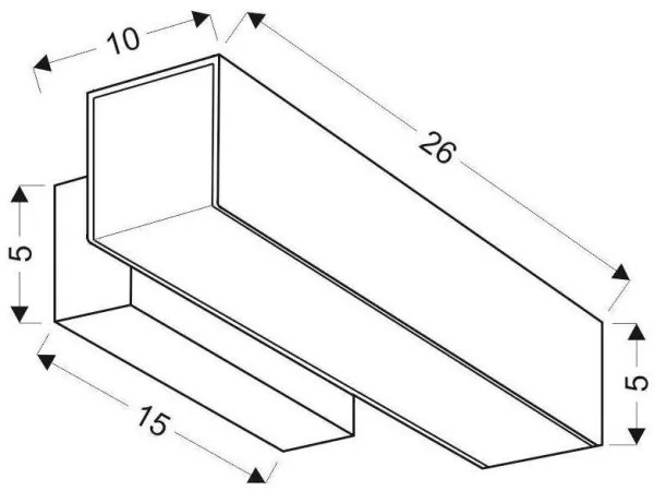LED Nástenné svietidlo LANDER LED10W/230V
