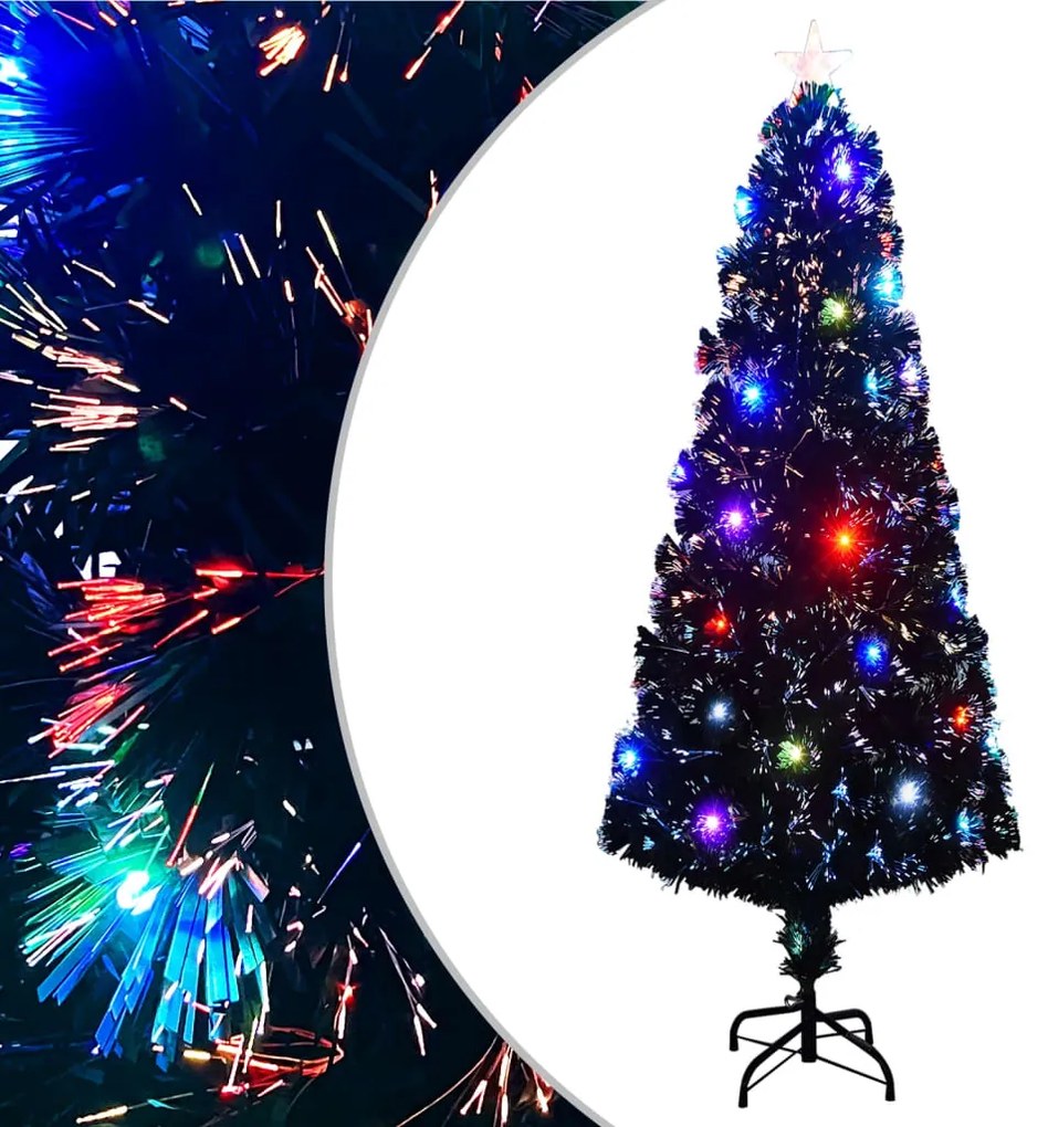 vidaXL Umelý vianočný stromček s podstavcom a LED 240 cm 380 vetvičiek