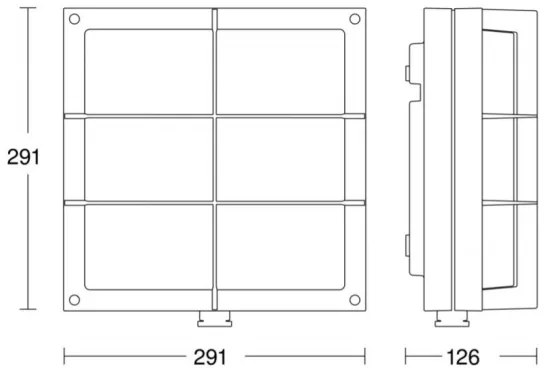 STEINEL 053031- LED Vonkajšie nástenné svietidlo so senzorom L691 LED/9W/230V IP44
