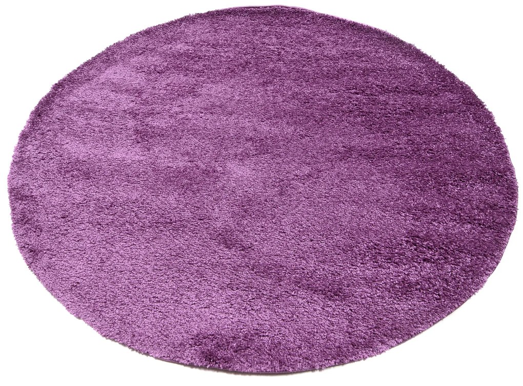 Dizajnový koberec PURPLE - SHAGGY ROZMERY: 180x180