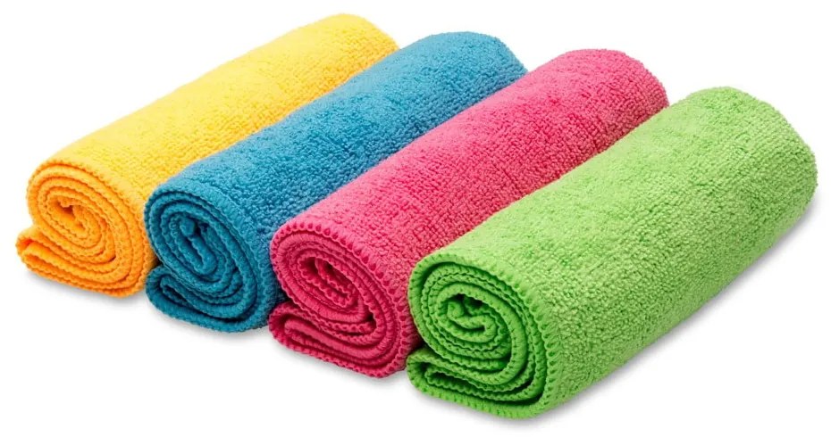 Handričky z mikrovlákna v súprave 14 ks Colors – Vileda