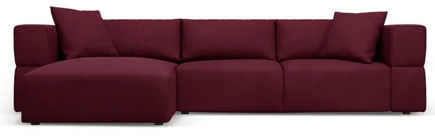 Vínovočervená rohová pohovka, ľavý roh Esther - Milo Casa