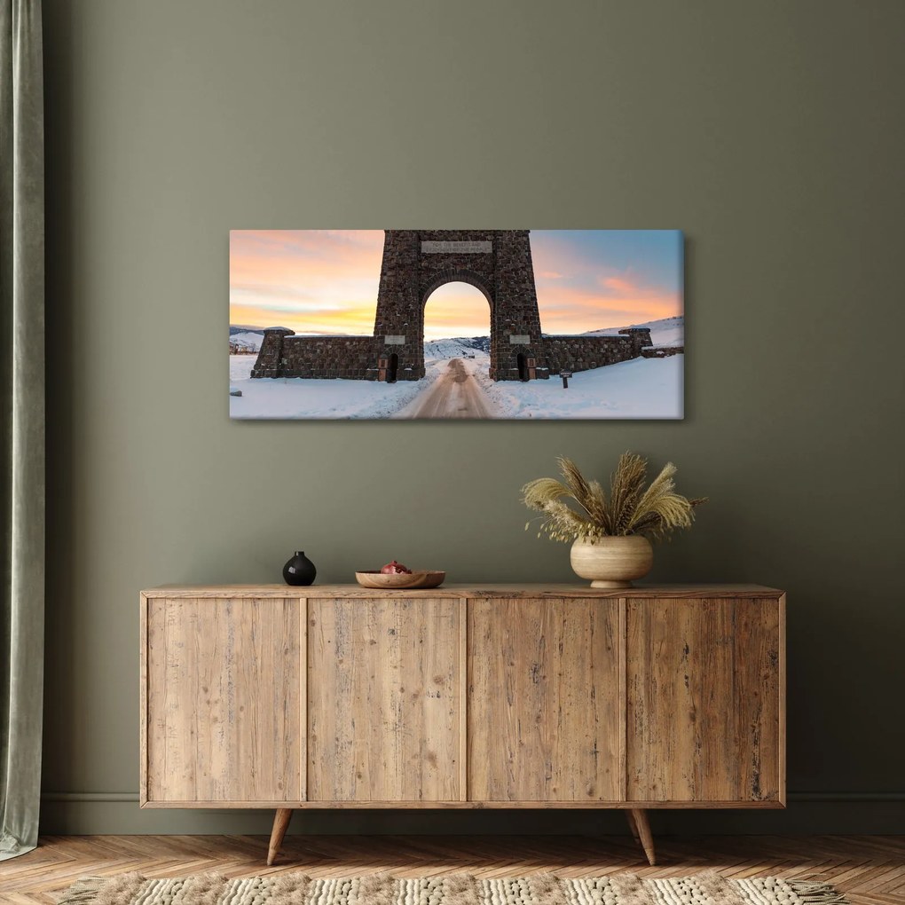 Obraz brány, Yellowstone (120x50 cm)