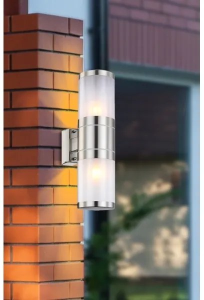 GLOBO 32014-2 - Vonkajšie nástenné svietidlo XELOO 2xE27/60W/230V