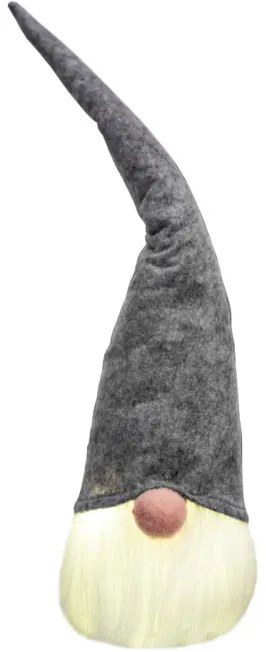 Vianočný škriatok Led YX039 sivý