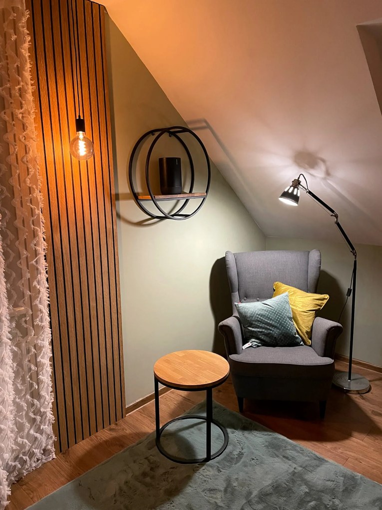 Dekorstudio Okrúhla polica na stenu LOFT Oval 60cm
