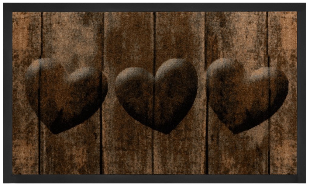 Hanse Home Collection koberce Protišmyková rohožka Printy 103792 Brown Grey - 45x75 cm