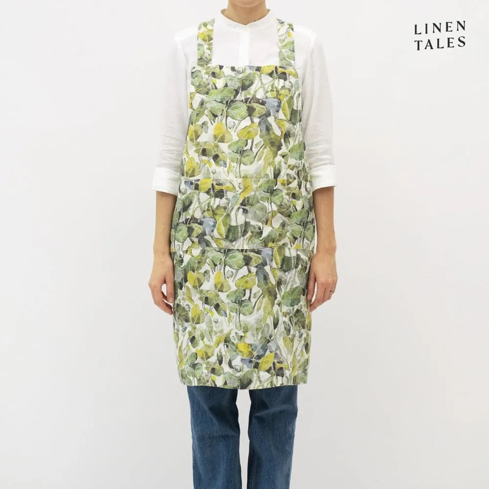 Ľanová zástera Khaki – Linen Tales