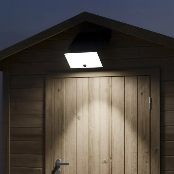 LED reflektor so senzorom a solárnym panelom FUJI LED/8W/3,7V 2000 mAh IP44