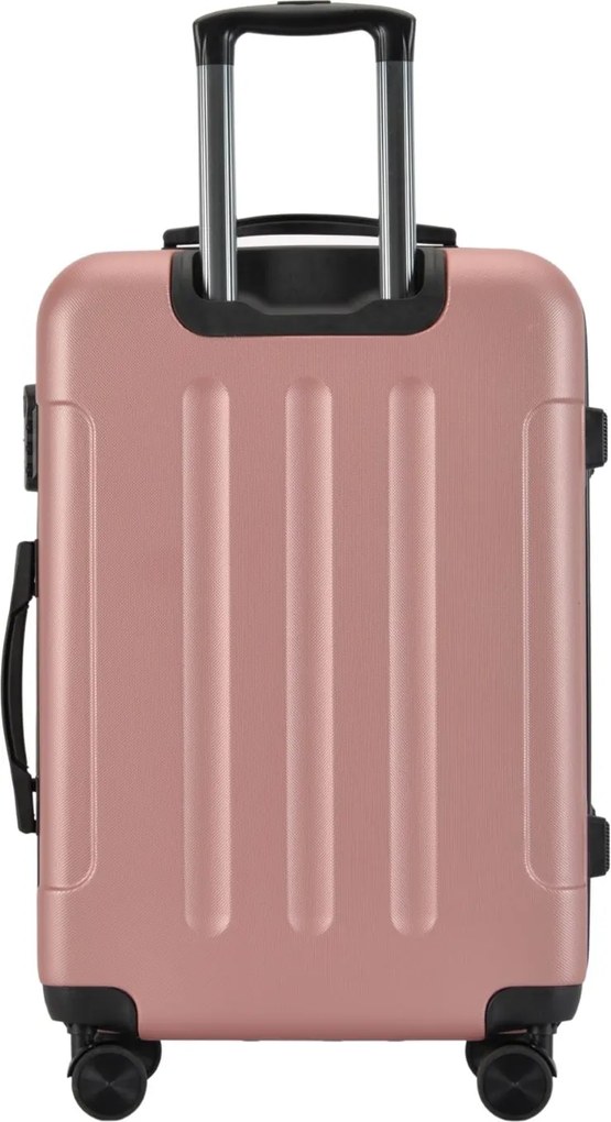 Kabínový kufor na 4 kolieskach 55x39x20cm Rose gold farba