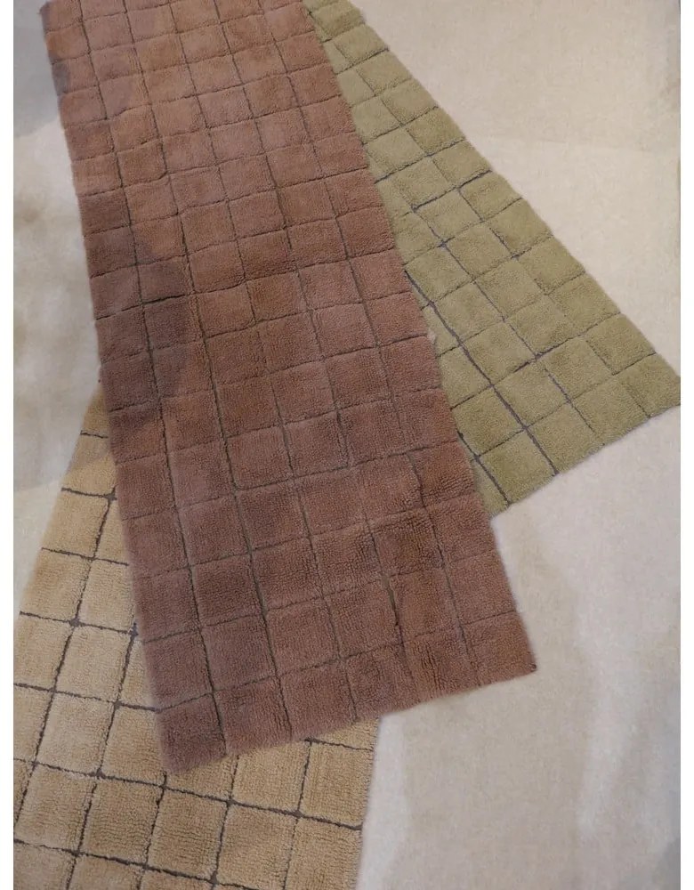 Béžový ručne tkaný vlnený koberec 170x240 cm Mosaic Sandstone – Lorena Canals