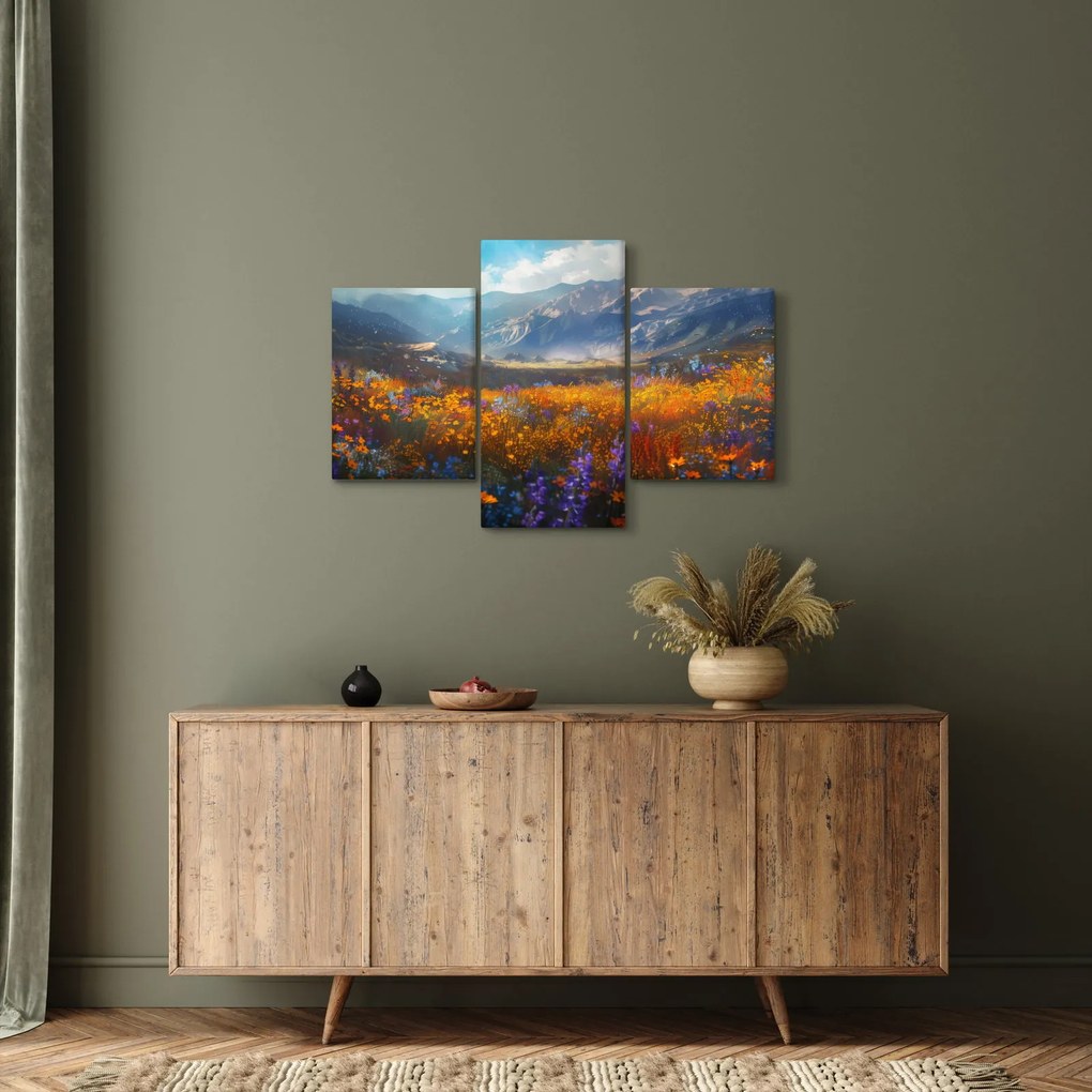Obraz - Maľovaná horská krajina II. (90x60 cm)