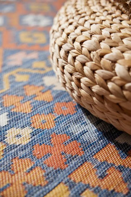 Obojstranný koberec Echo Aztec Navy