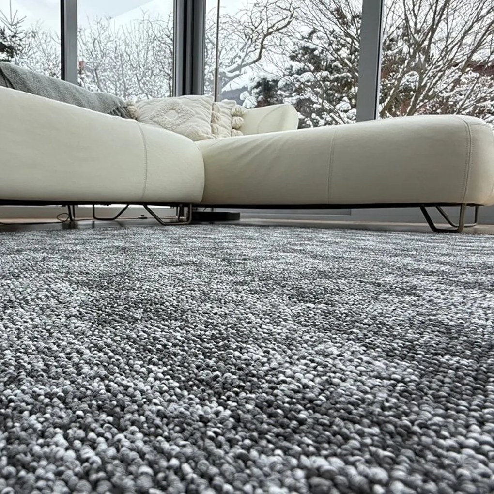 Vopi, Metrážny koberec Madrid šedý - neúčtujeme odrezky z rolky, na mieru, šíře 1,33m,1m,2m,3m,4m,na mieru, neúčtujeme odrezky, šedá, filc, chodba / predsieň