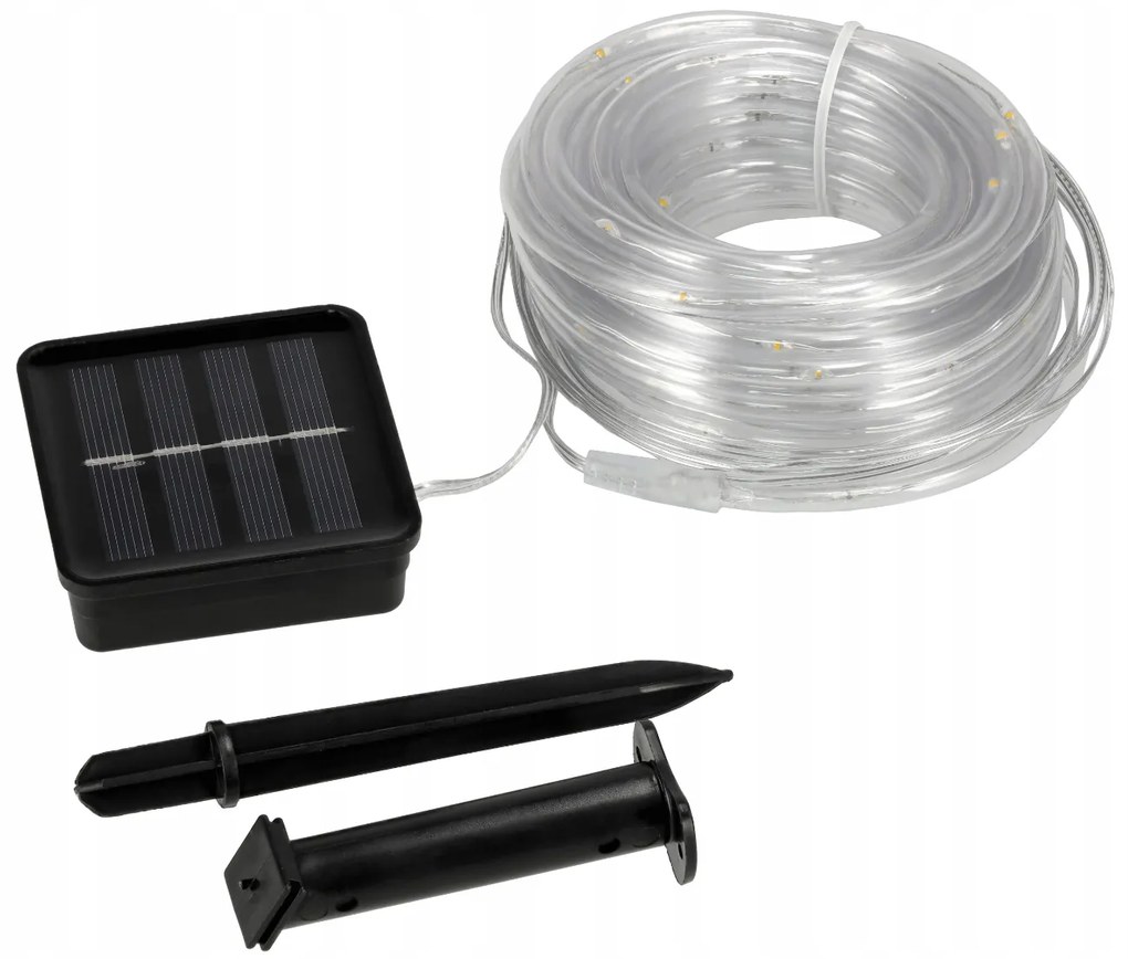 BERGE Solárne girlanda svetelná reťaz záhradné svetlá 100LED 10m drôty