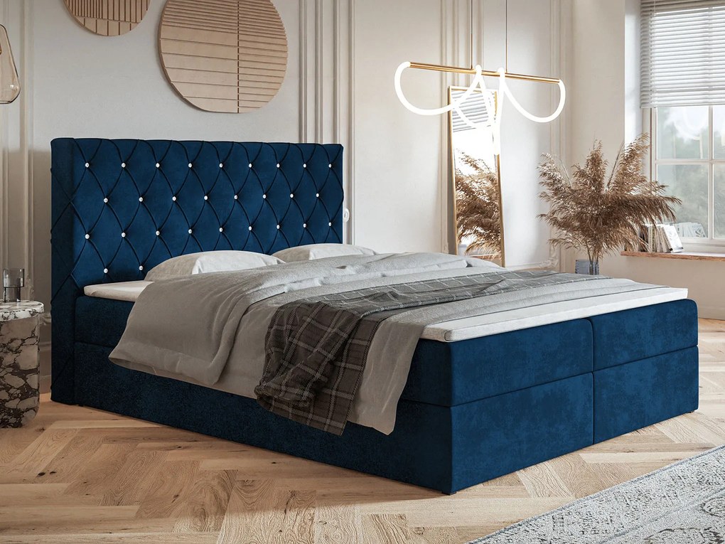 PROXIMA.store - Kontinentálna boxspring posteľ MILLA ROZMER: 120 x 200 cm, TYP MATRACA: TAŠTIČKOVÉ PRUŽINY, VRCHNÝ MATRAC (TOPPER): BEZ TOPPERU