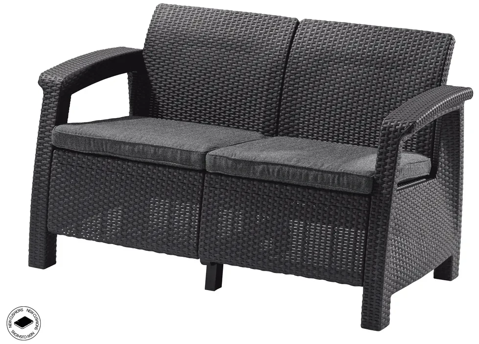 Keter CORFU LOVE SEAT - grafit
