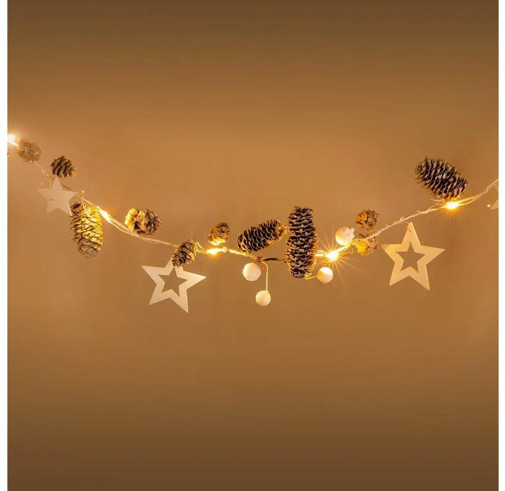 Retlux - LED Vianočná reťaz 10xLED/3xAA 2,5m teplá biela