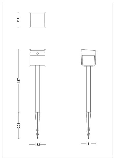 Philips - LED Solárna lampa so senzorom EZRA LED/1,8W/3,7V 3000K IP44