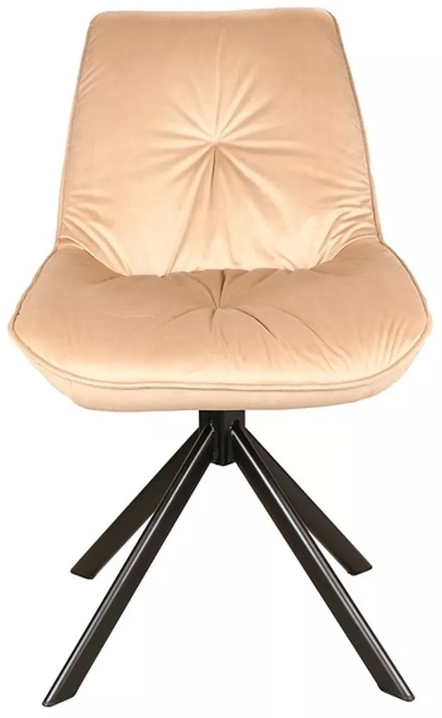 Otočná jídelní židle Boogie I Velvet Boogie béžová