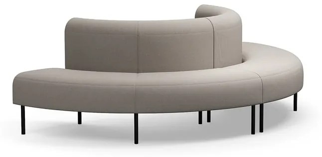 Pohovka VARIETY, vonkajší poloblúk, látka Blues CSII, šedohnedá