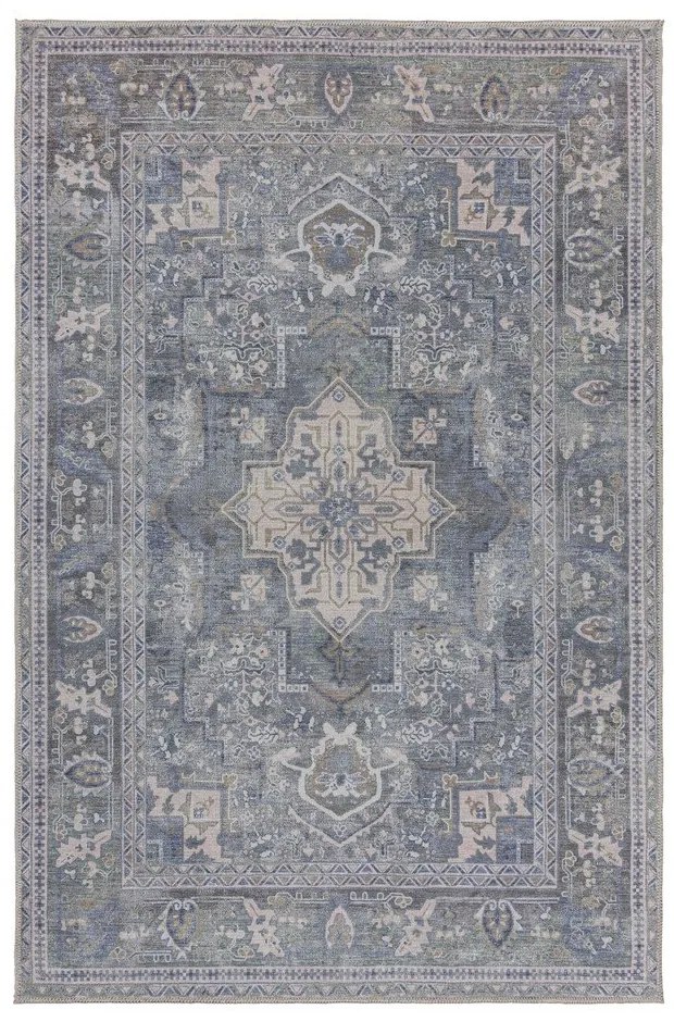Zelený umývateľný koberec s prímesou recyklovaných vlákien 120x170 cm Windsor – Flair Rugs