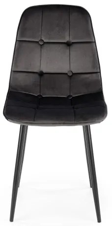 Jedálenská stolička KINDREL, 1 ks, čierna