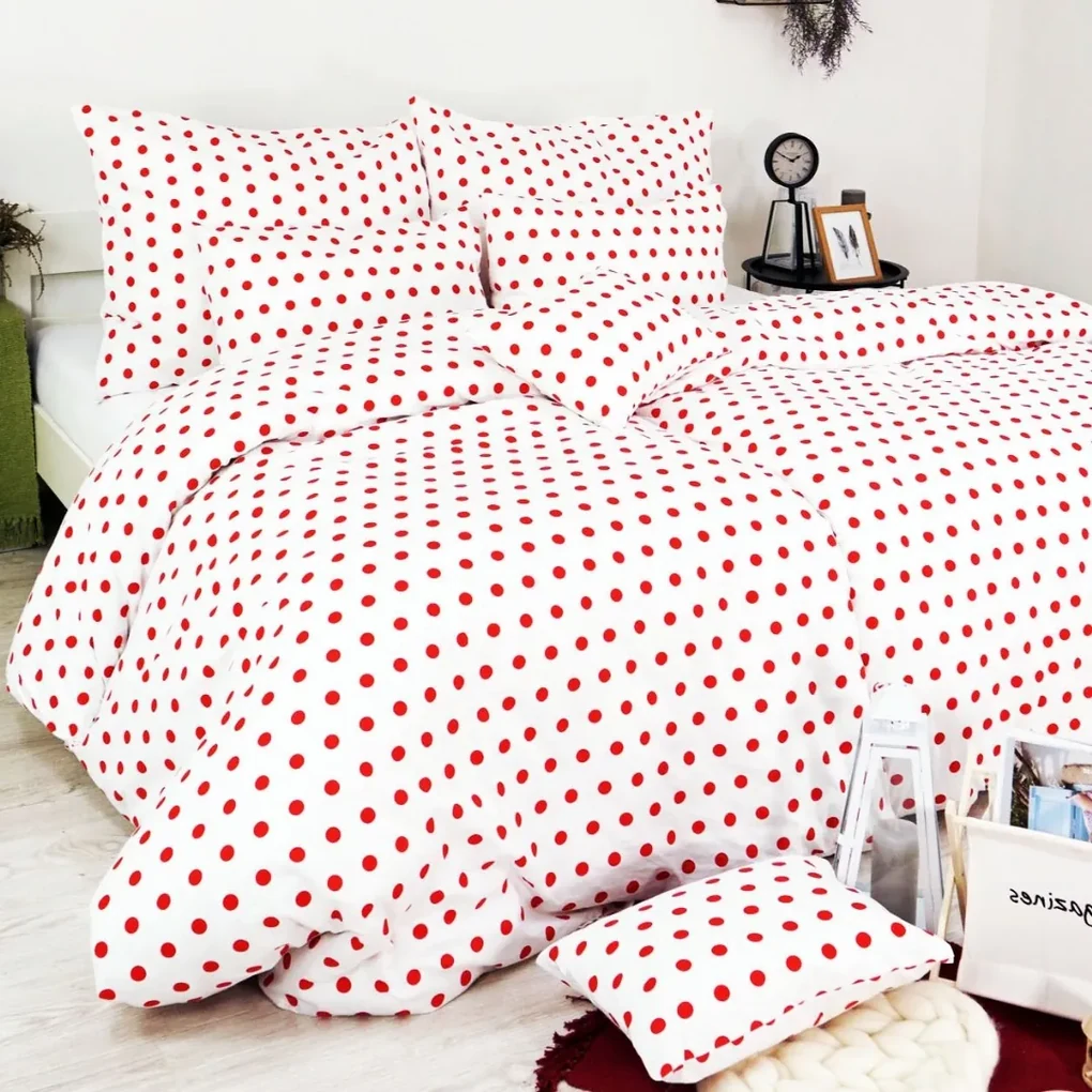Obliečky Rím červené EMI: Predĺžený set jednolôžko obsahuje 1x 140x220 + 1x 70x90