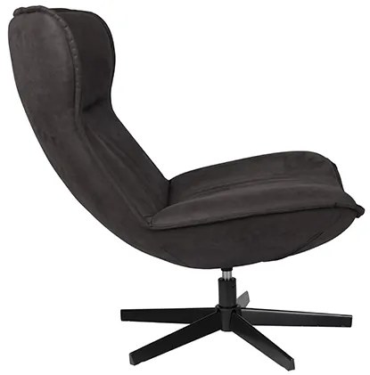 WL-Living John kožené kreslo - Tmavosivá