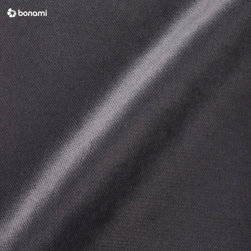 Tmavosivá zamatová rozkladacia pohovka do "U" Miuform Lofty Lilly, pravý roh