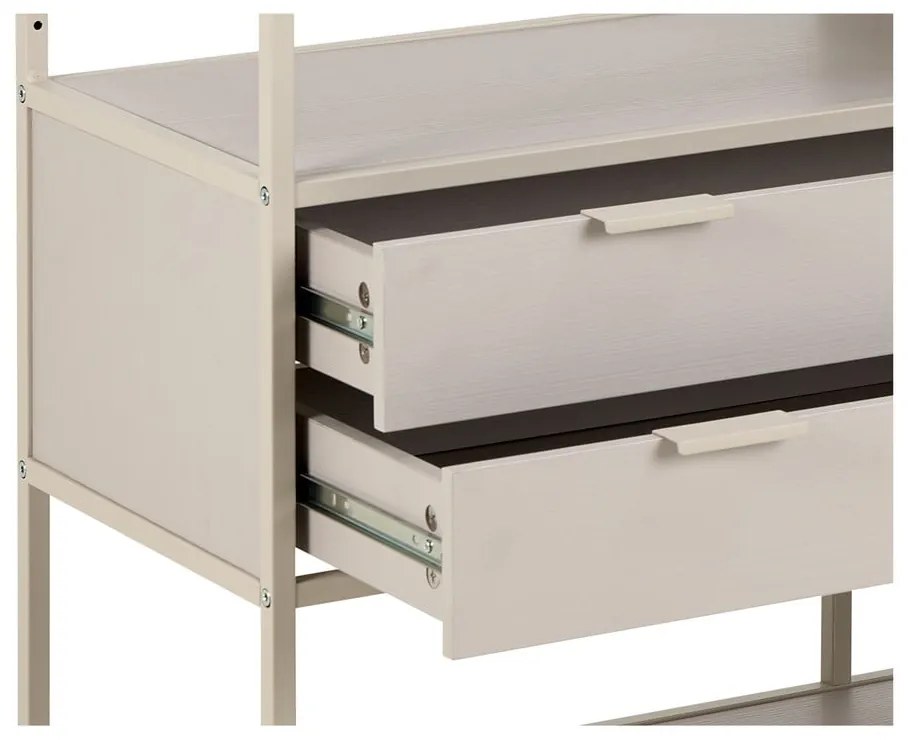 Sivá knižnica 114x78x35 cm Seaford – Actona