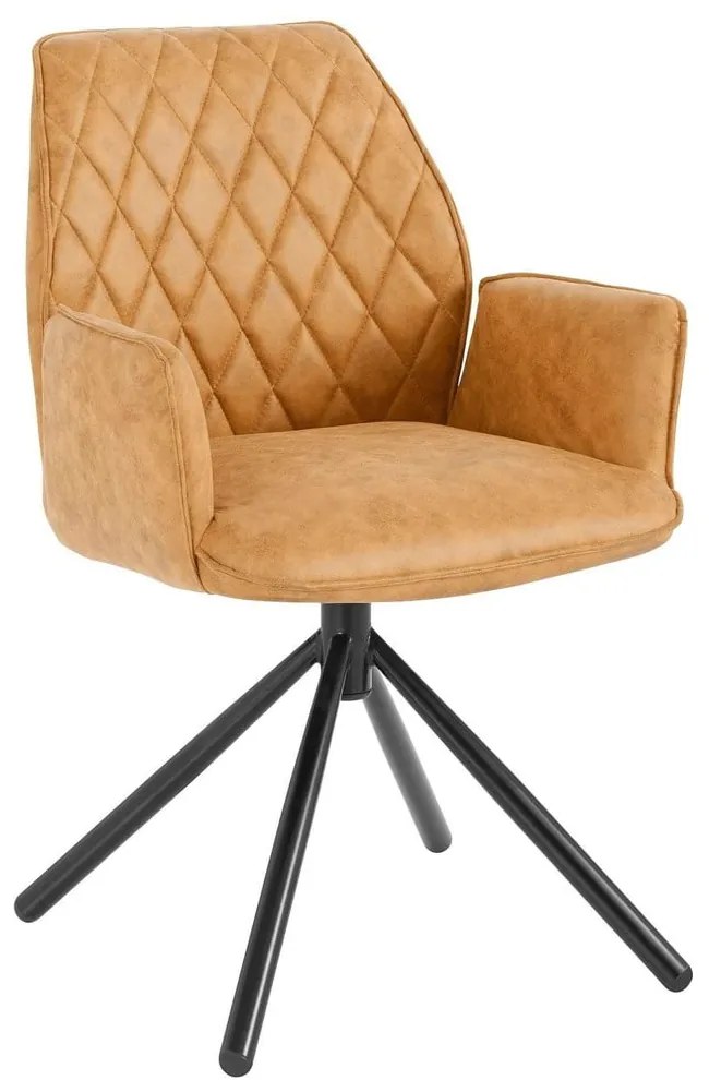 Žlté čalúnené jedálenské kreslá v súprave 2 ks Preston – Støraa