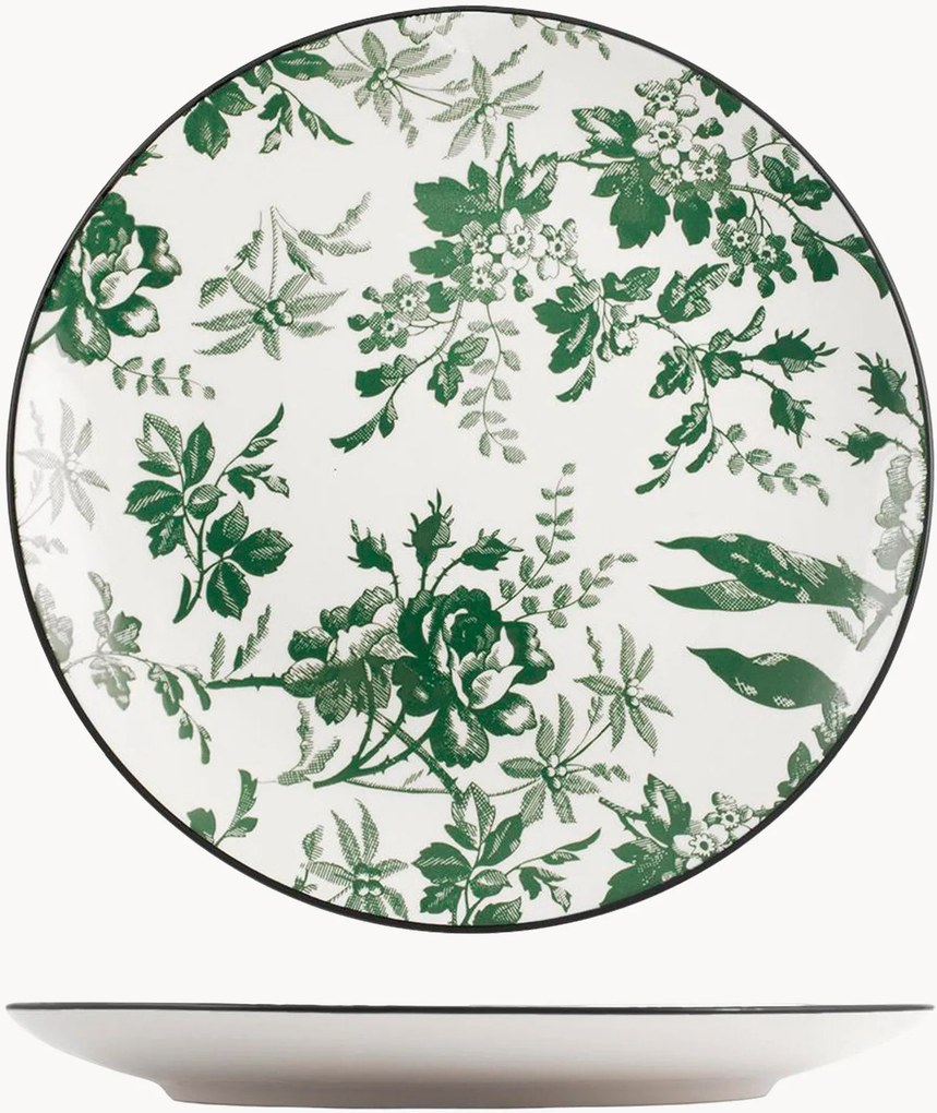 Porcelánové plytké taniere Margaret, 6 ks