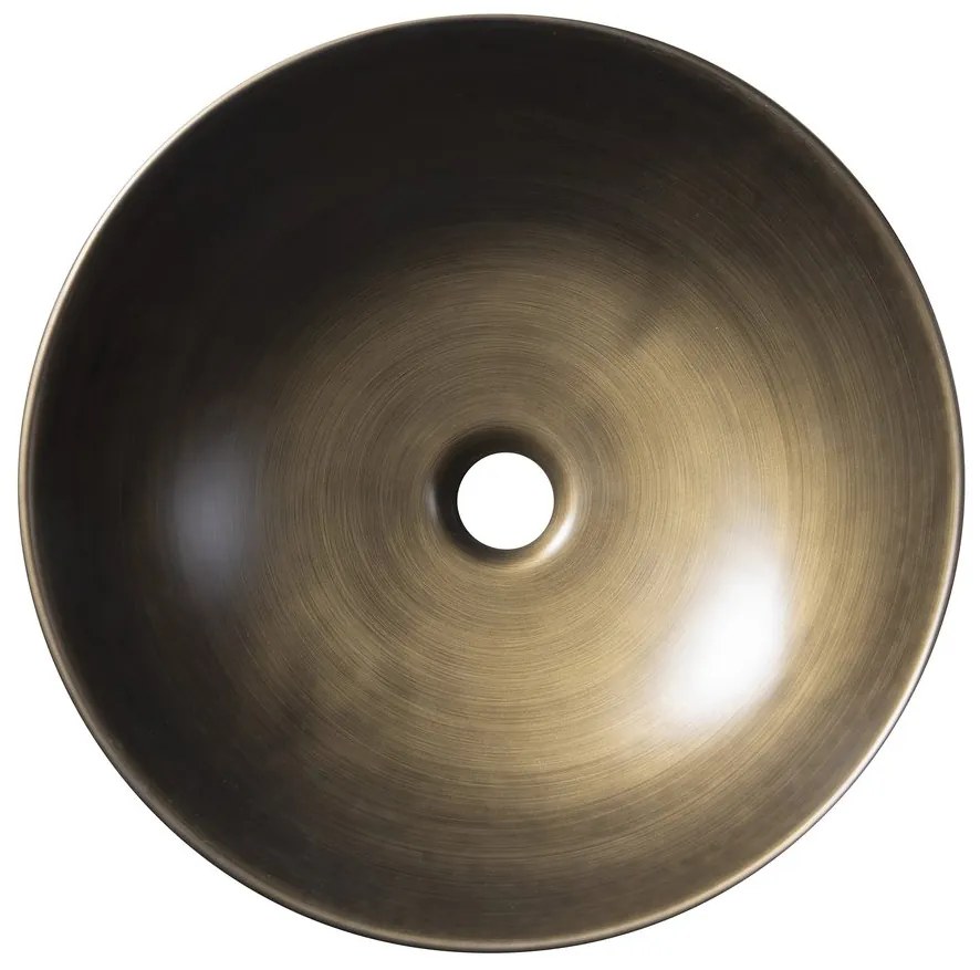 Sapho Sapho, PRIORI keramické umývadlo, priemer 41,5 cm, bronz, PI032
