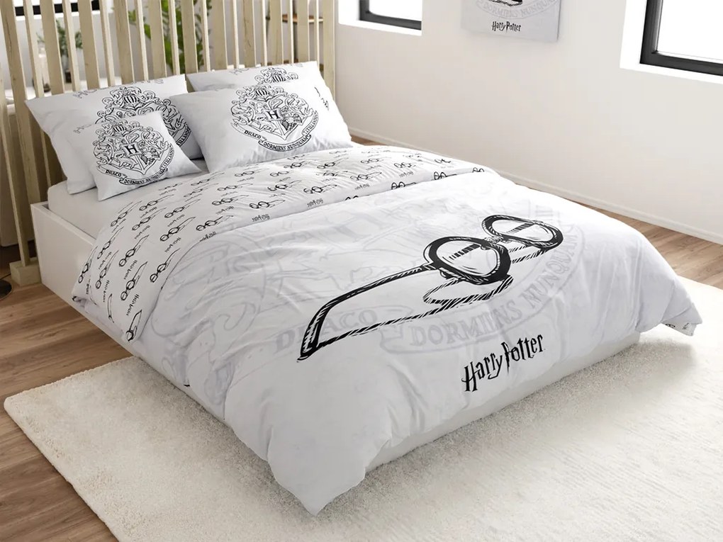 Svietiace obliečky HARRY POTTER VISION biele Rozmer obliečok: 70 x 90 cm | 140 x 200 cm