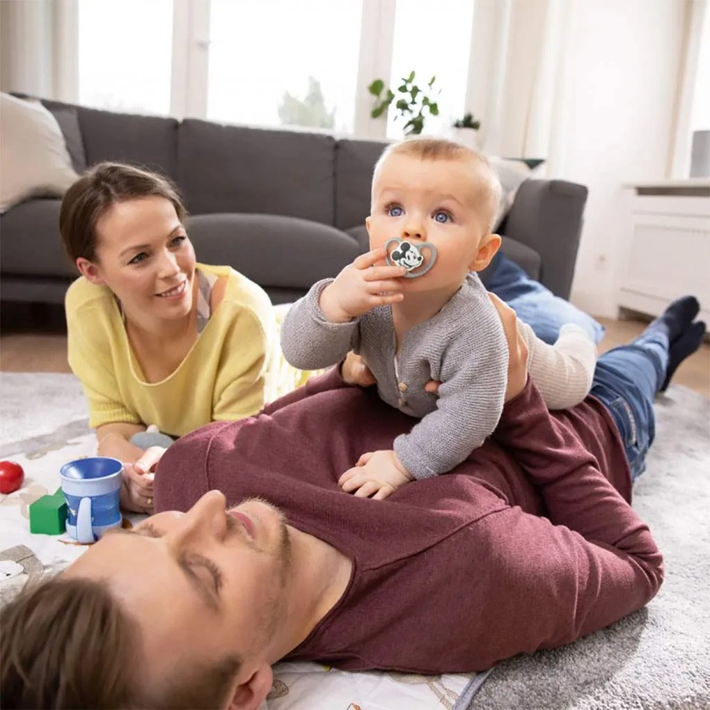 Cumlík NUK Perfect Match Air Disney Mickey Mouse 6-18 mesiacov red, vel. 6-18 m