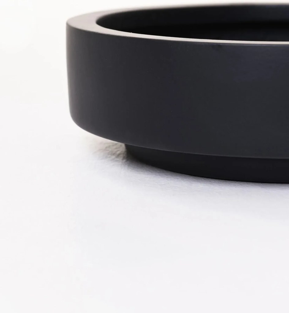 Misa na kvety ESCADA LOW, sklolaminát, priemer 30 cm, antracit