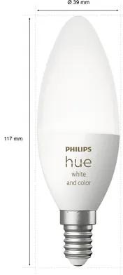 LED žiarovka Philips HUE White a Color Ambiance A60 E14 / 5,3 W 320 lm 2000-6500 K 2 ks