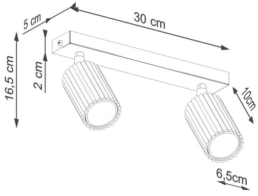 Brilagi - LED bodové svietidlo CRESTO 2xGU10/10W/230V čierne