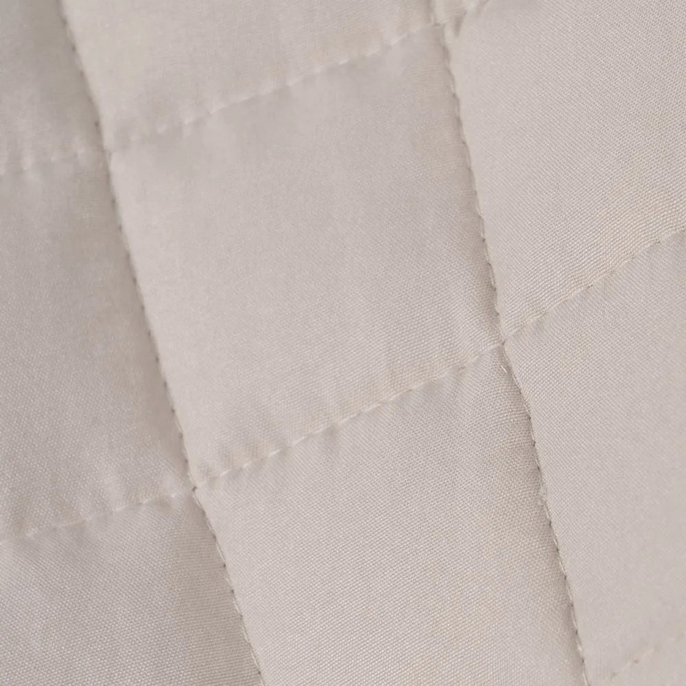 Béžový prešívaný pléd 240x260 cm – Ixia