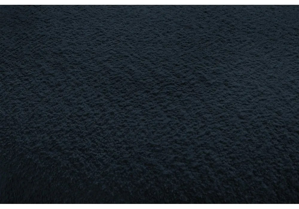 Tmavomodrá pohovka z textílie bouclé 260 cm Saint-Germain – Bobochic Paris