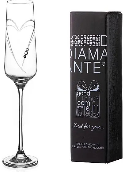 Diamante JFY Hearts flute 190 ml