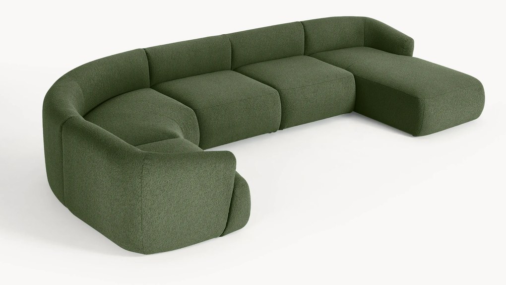 XL buklé modulárna pohovka Sofia